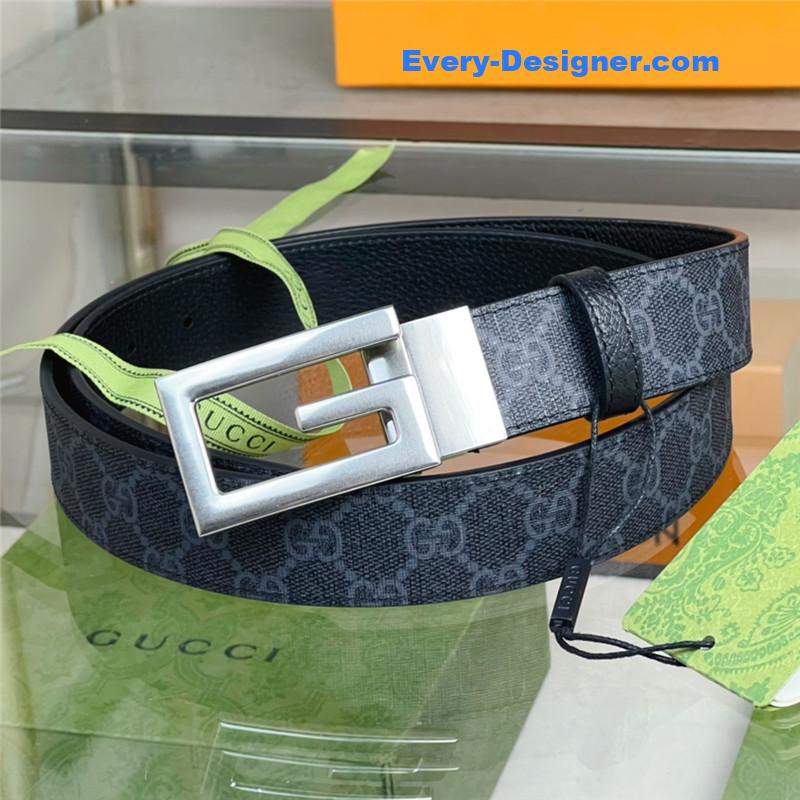 Gvc*1 square g buckle reversible belt