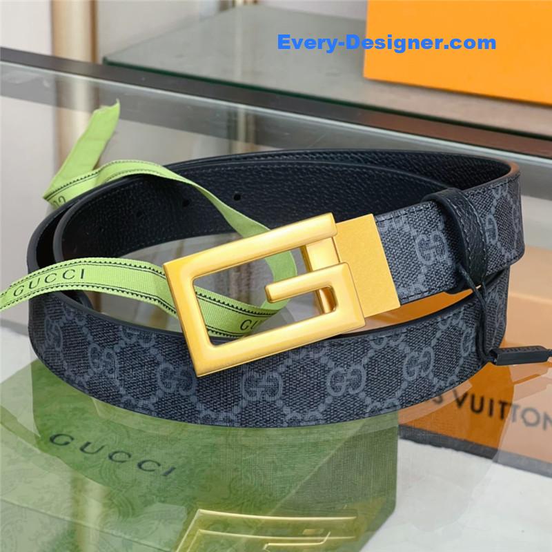 Gvc*1 square g buckle reversible belt