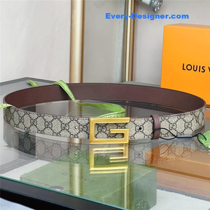 Gvc*1 square g buckle reversible belt