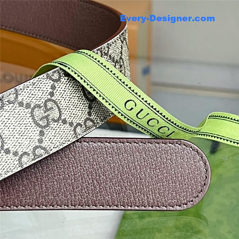 Gvc*1 square g buckle reversible belt