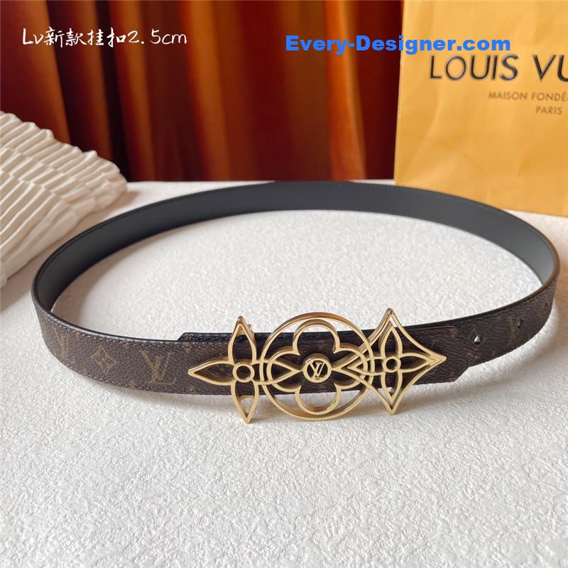 l0vis Vvtt0n lv classic print with black plain bottom belt