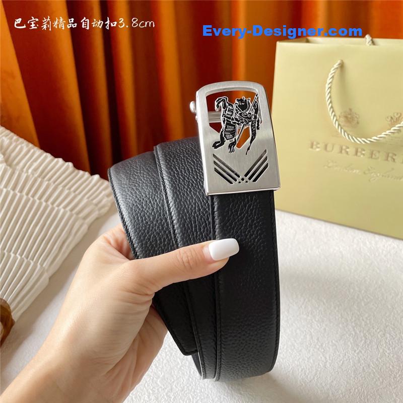 Bv*b*rry pebbled calfskin belt