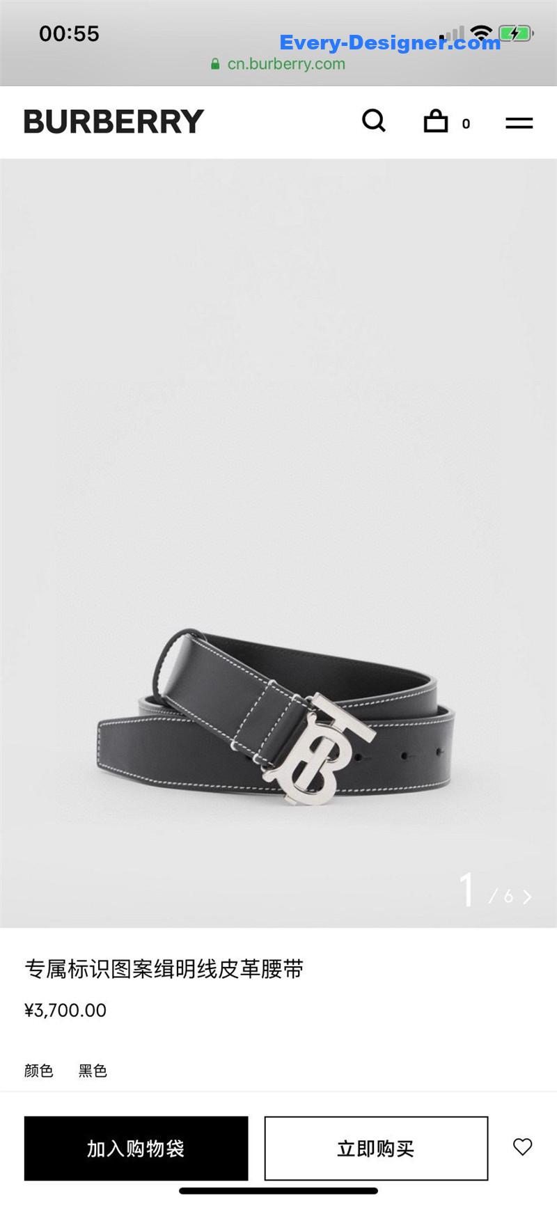 Bv*b*rry simple casual belt