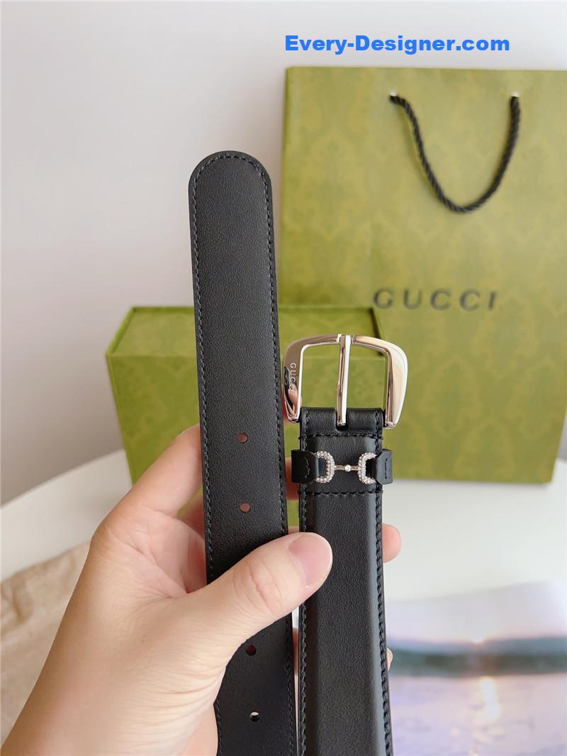 Gvc*1 print embossed leather belt