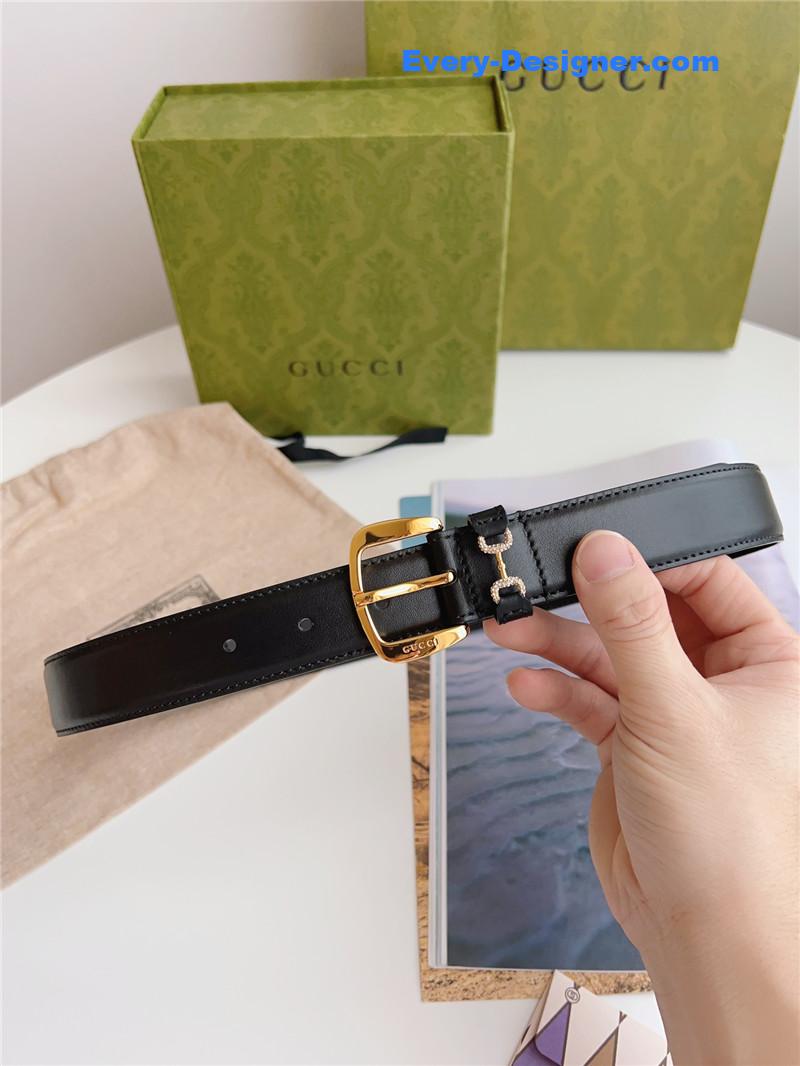 Gvc*1 print embossed leather belt