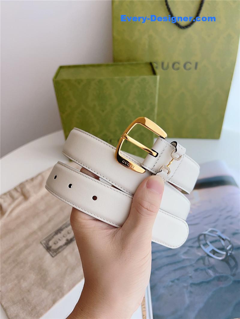 Gvc*1 print embossed leather belt