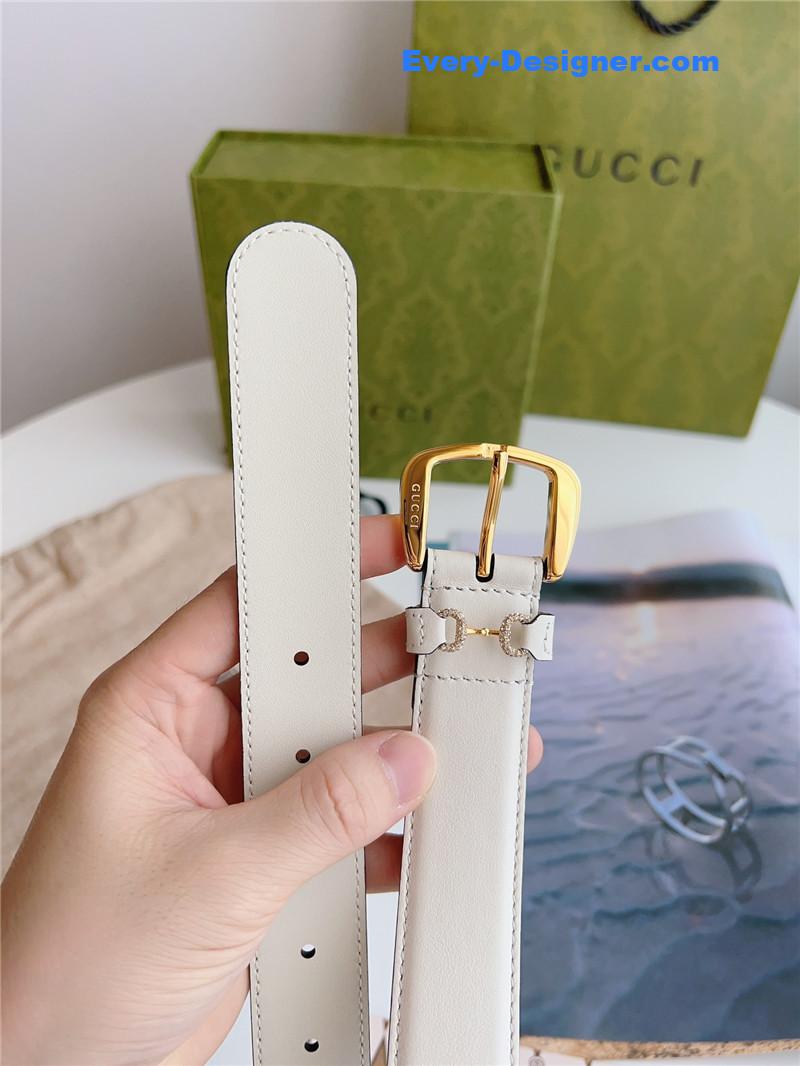 Gvc*1 print embossed leather belt