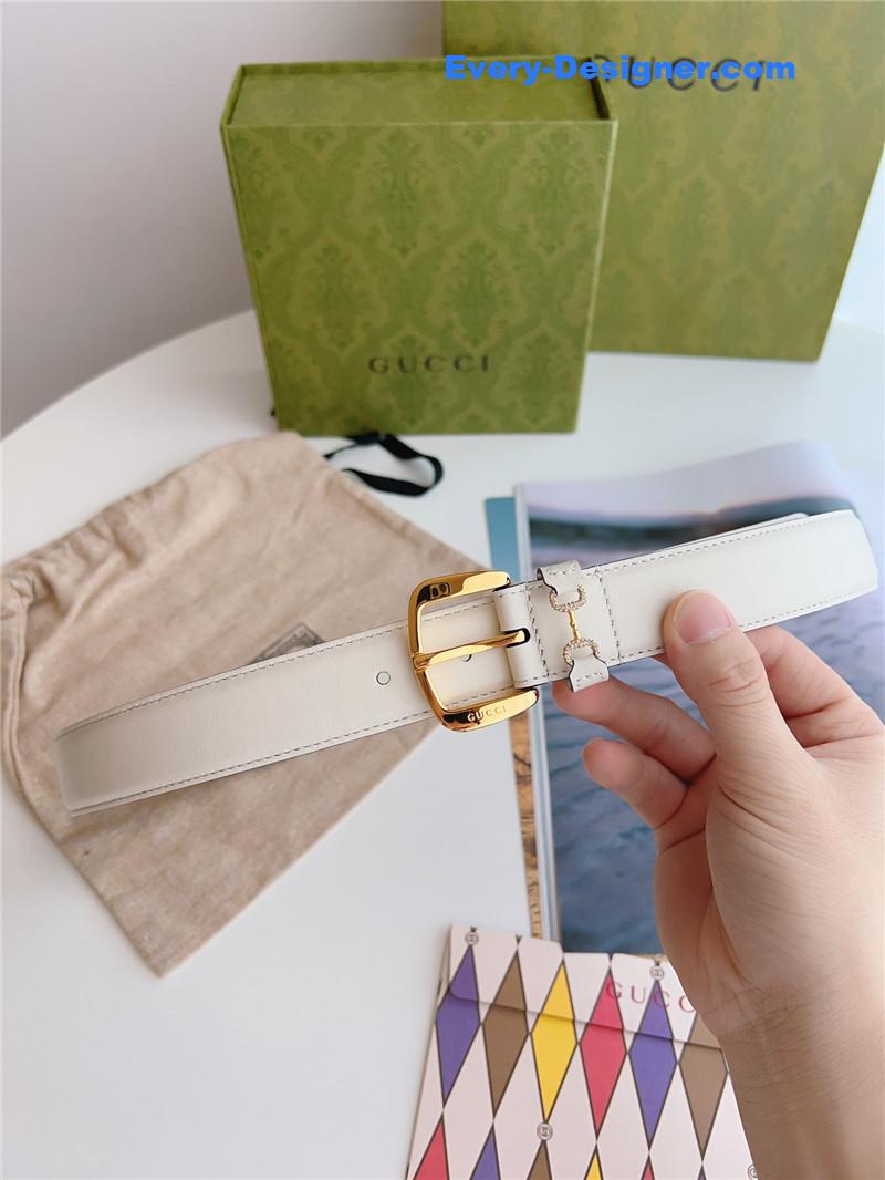 Gvc*1 print embossed leather belt