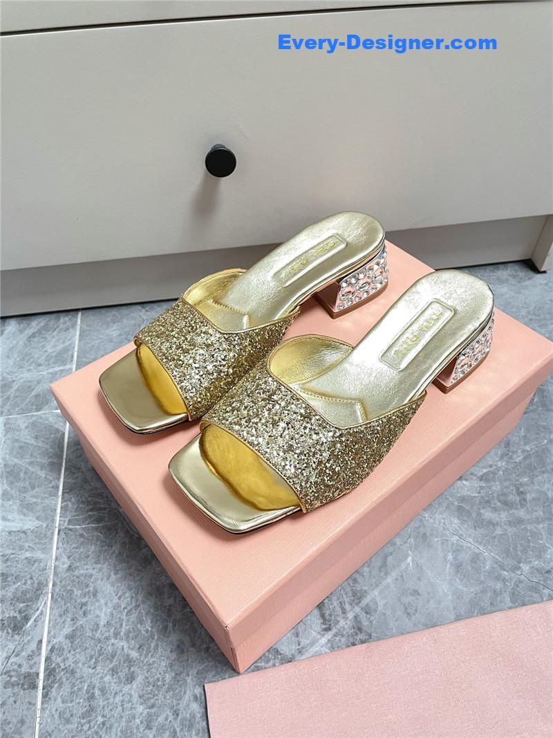 M1um1u new crystal slippers