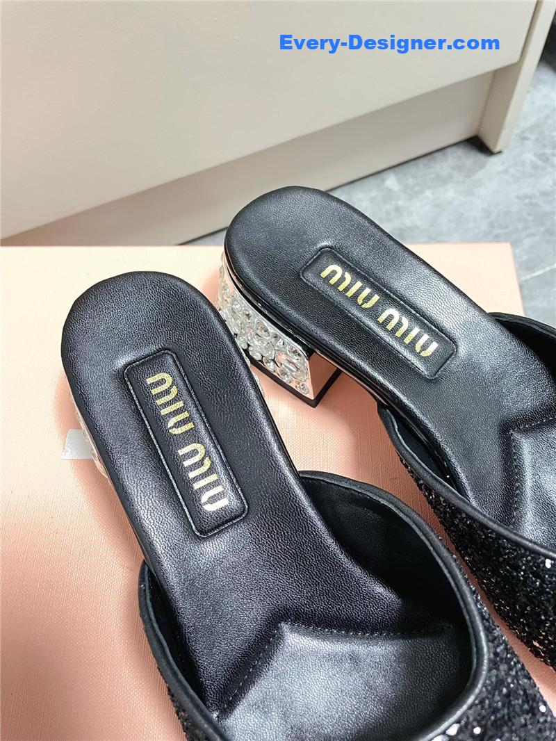 M1um1u new crystal slippers
