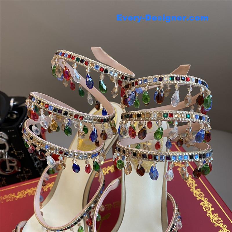 Classic snake wrap sandals