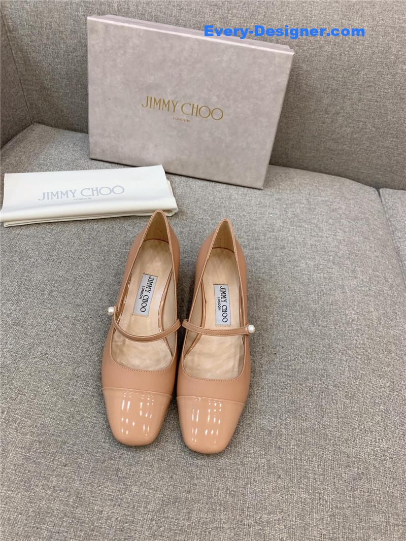 J1m*y Ch00 new thick heel mary jane shoes