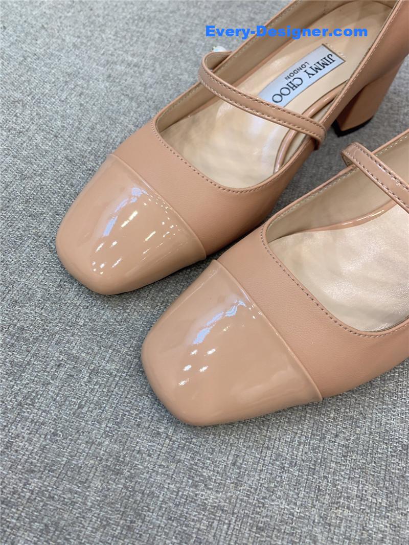 J1m*y Ch00 new thick heel mary jane shoes