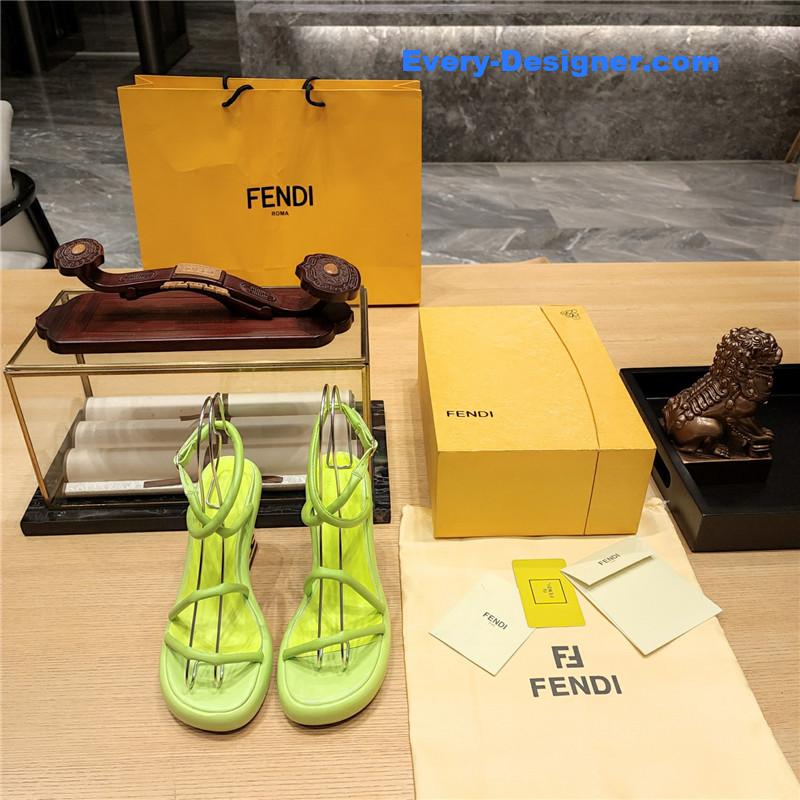 F**di color block haute couture sandals