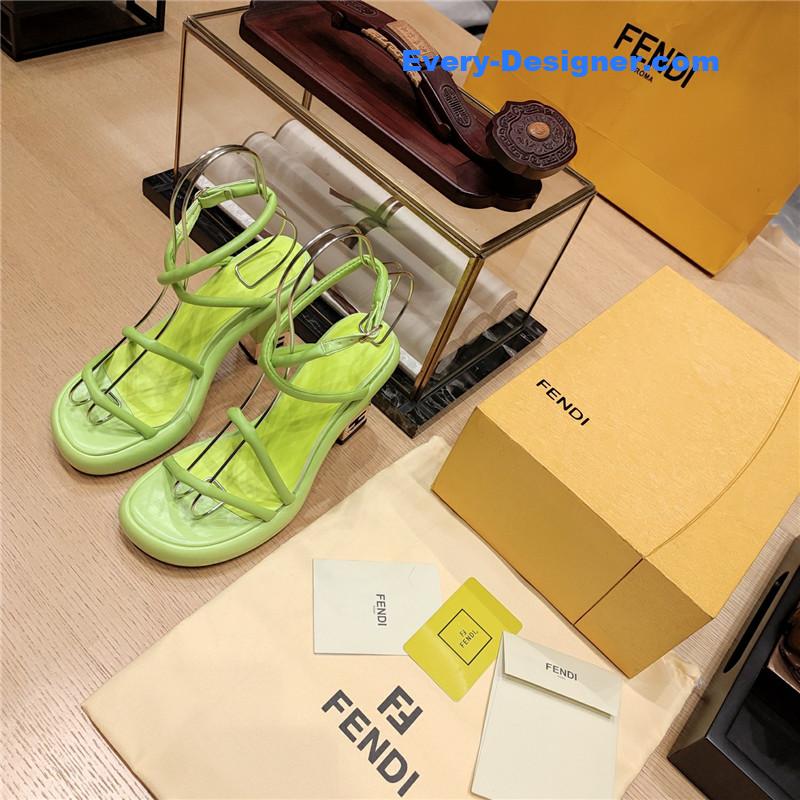 F**di color block haute couture sandals