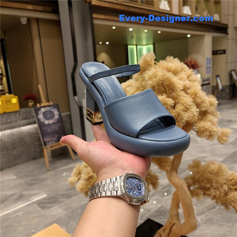F**di block heel sandals