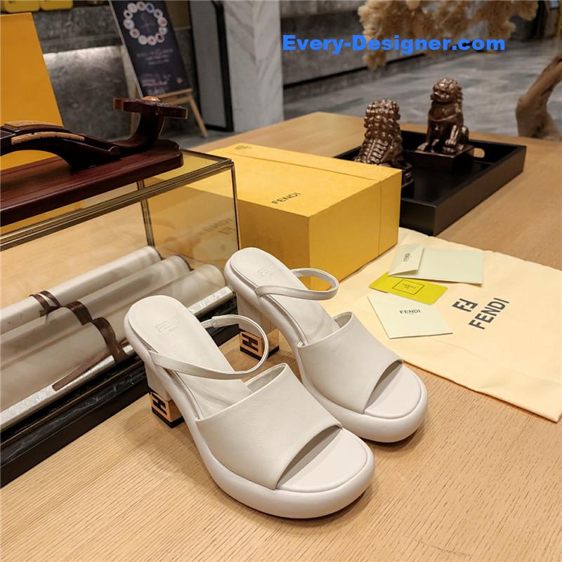 F**di block heel sandals