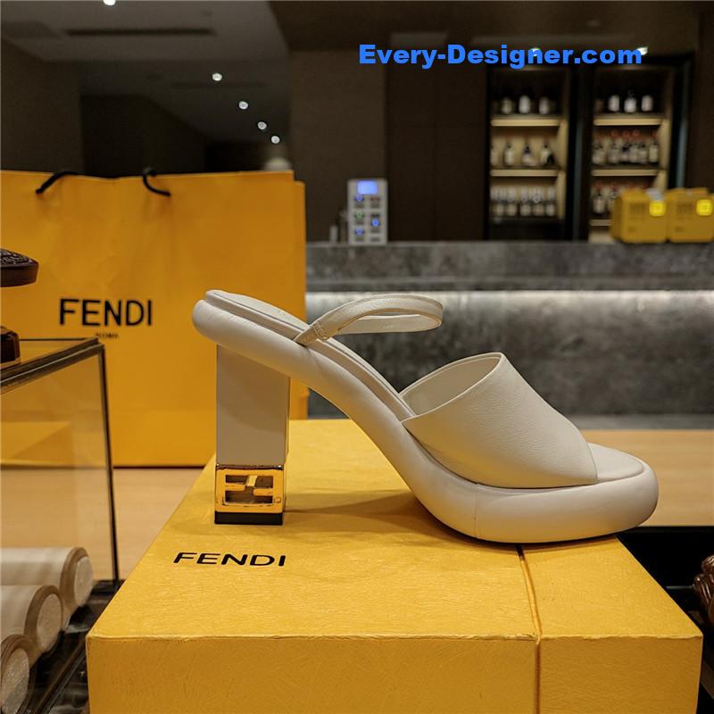F**di block heel sandals