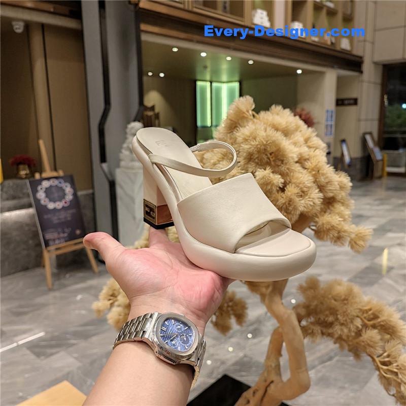 F**di block heel sandals