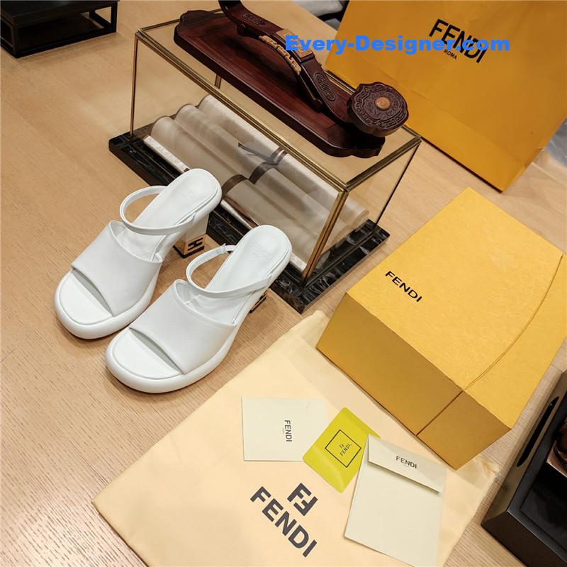F**di block heel sandals