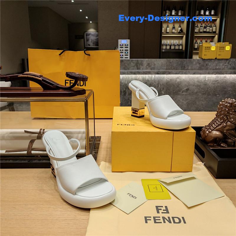 F**di block heel sandals