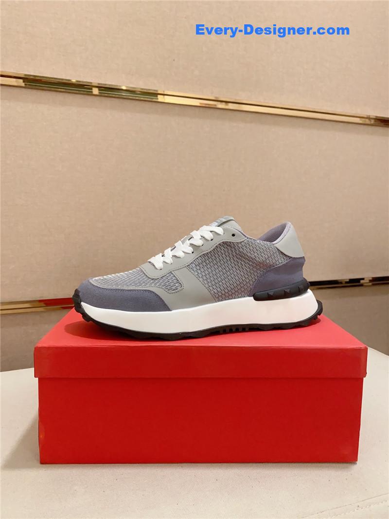 Va1e*ntin0 multi-element color-block casual sneakers