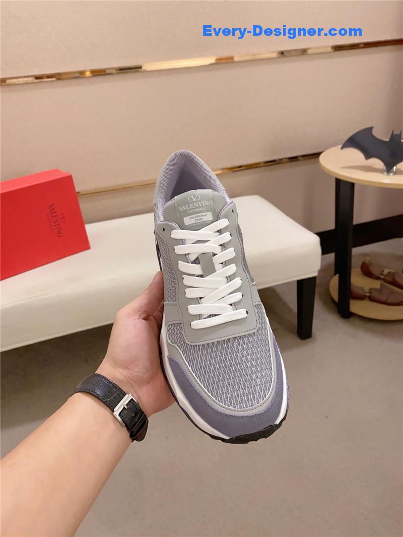 Va1e*ntin0 multi-element color-block casual sneakers