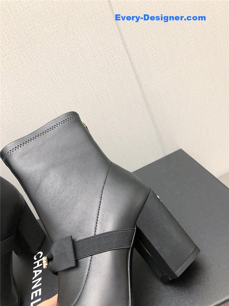 CC explosion bow snow white short boots