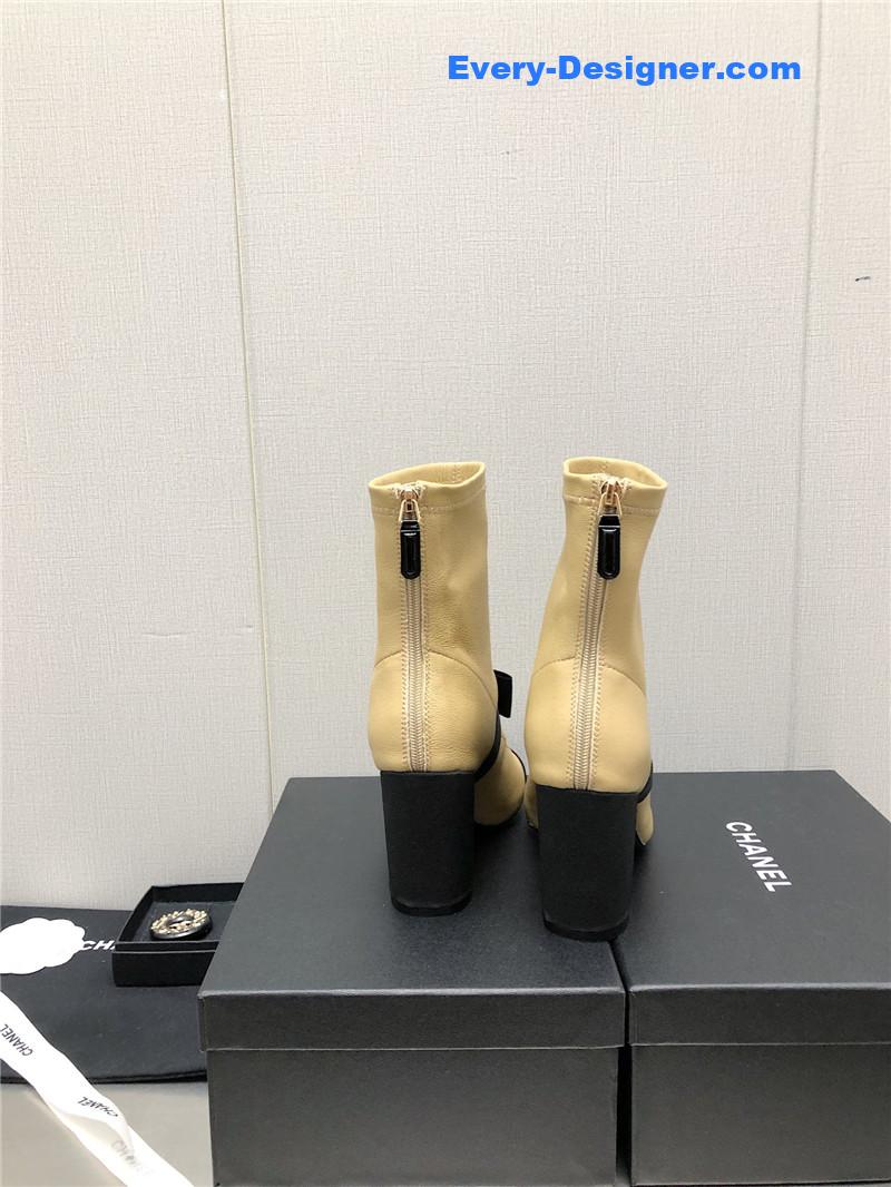 CC explosion bow snow white short boots