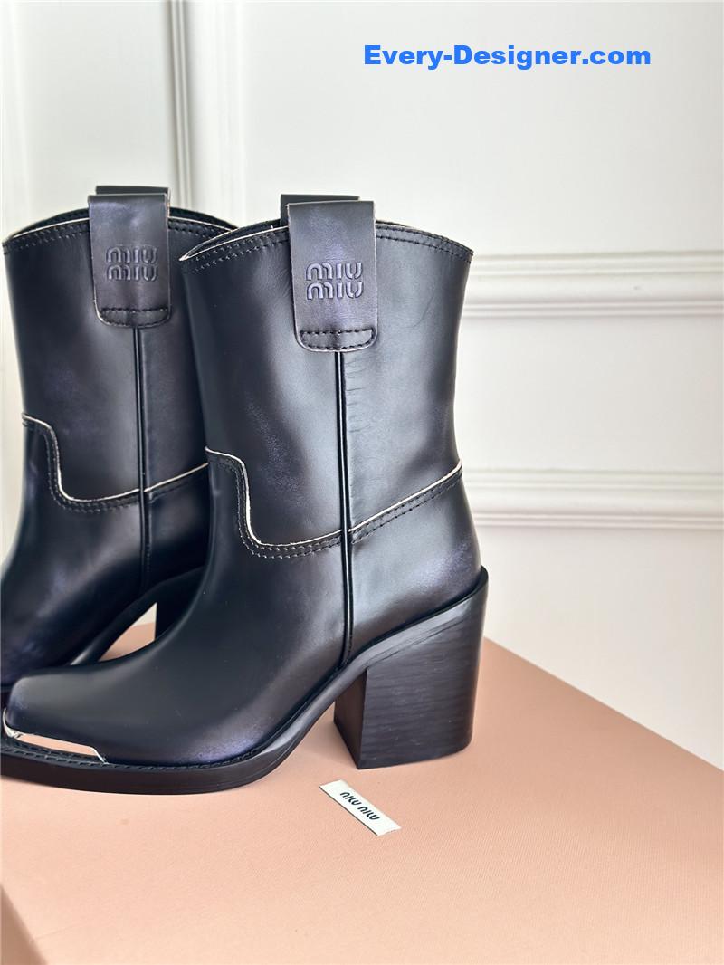 M1um1u new western cowboy boots knight boots