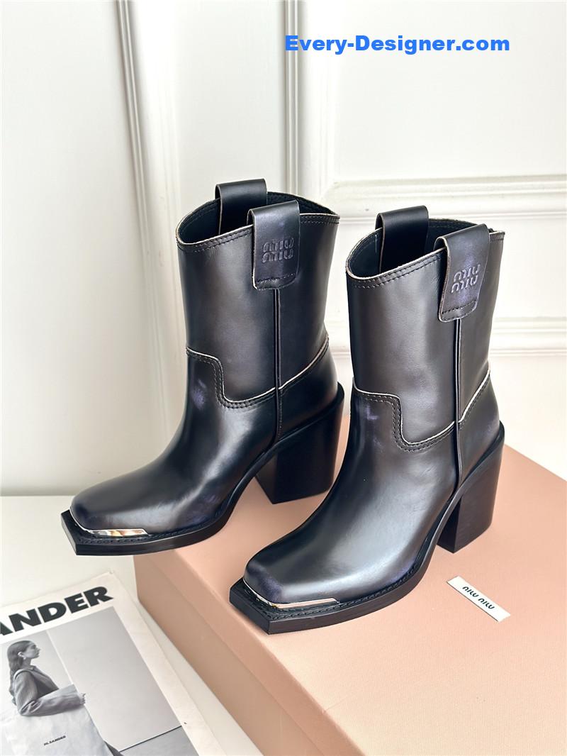 M1um1u new western cowboy boots knight boots