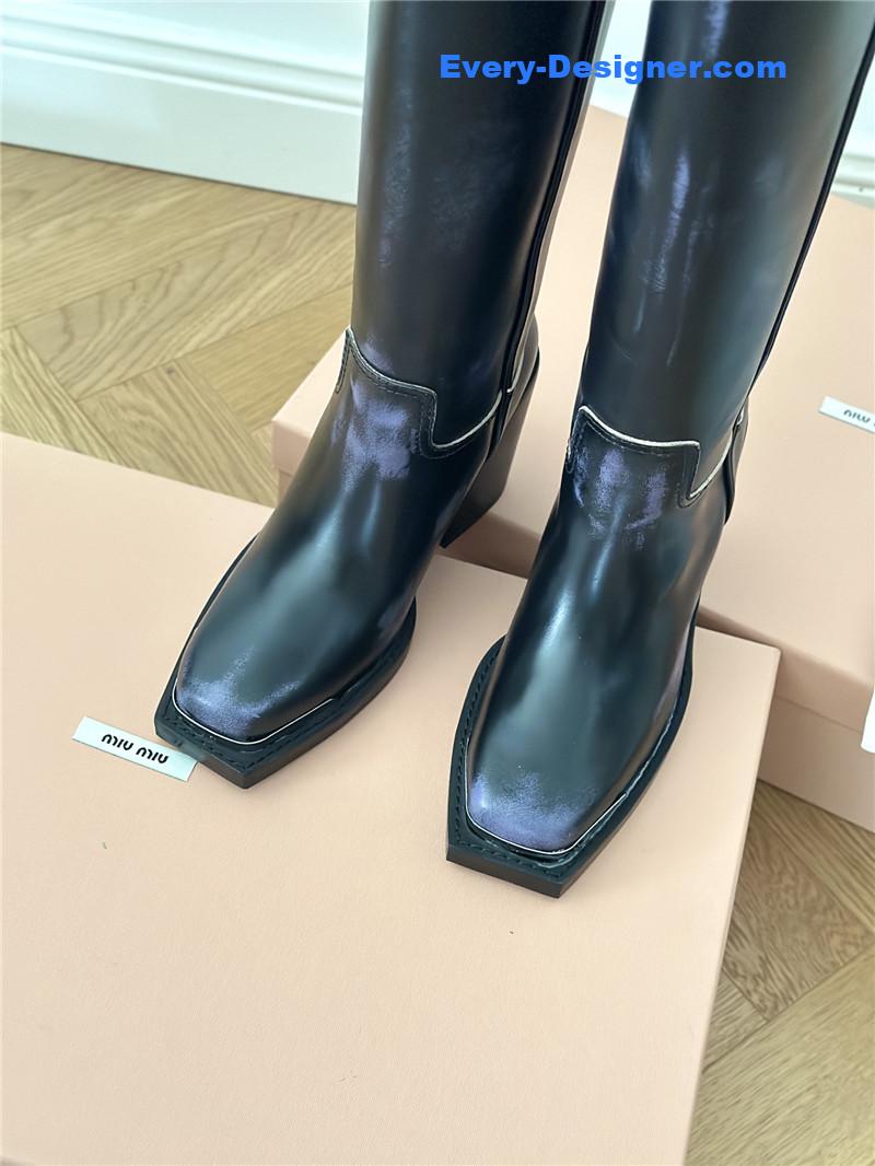 M1um1u new western cowboy boots knight boots