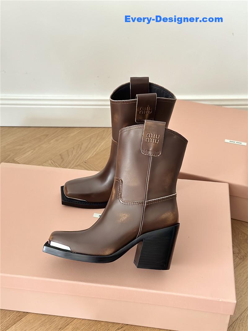 M1um1u new western cowboy boots knight boots