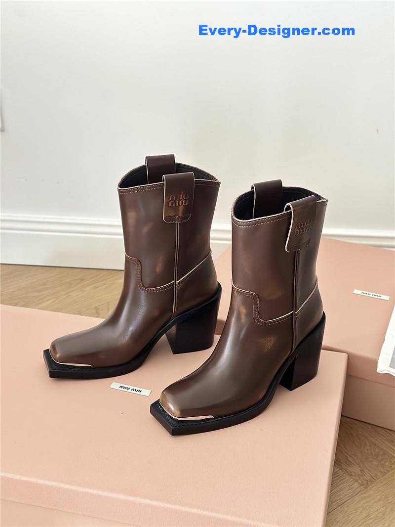 M1um1u new western cowboy boots knight boots