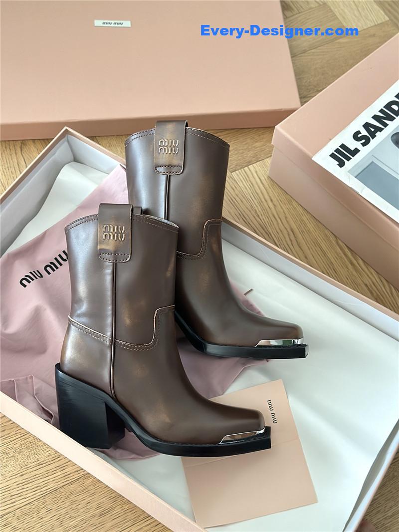 M1um1u new western cowboy boots knight boots