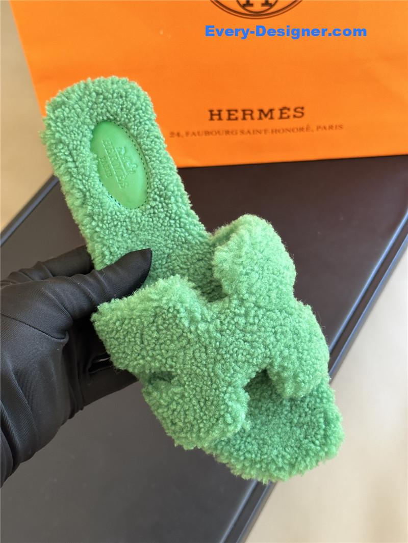 H**me5 fur roll cake hair h slippers