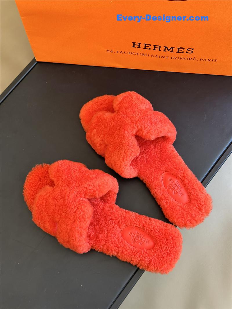 H**me5 fur roll cake hair h slippers