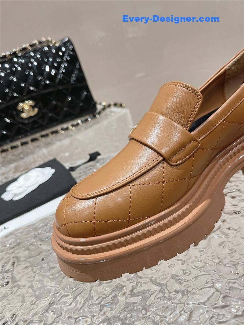 CC calfskin lozenge shoes