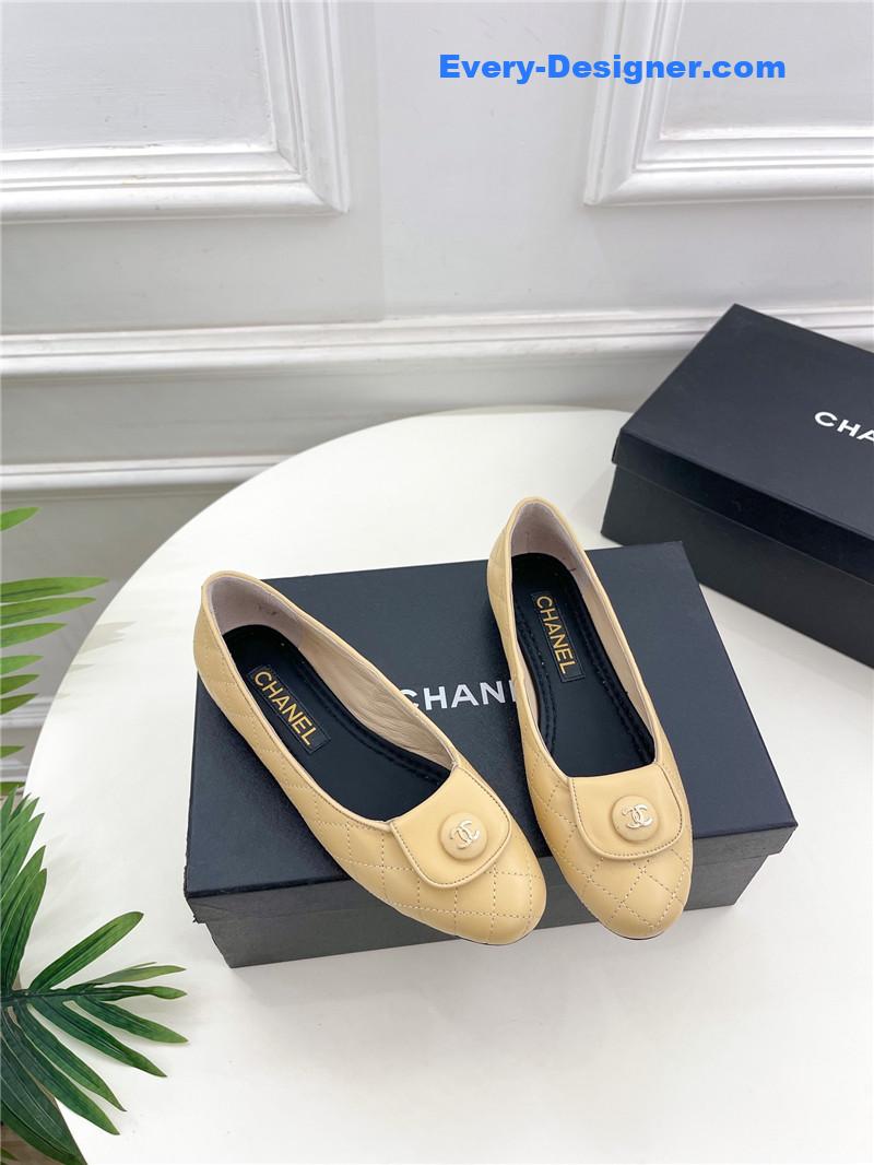 CC counter catwalk style ribbed flat shoes