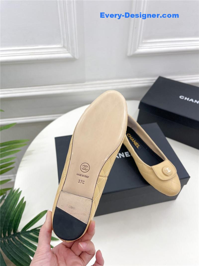 CC counter catwalk style ribbed flat shoes