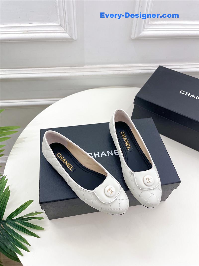 CC counter catwalk style ribbed flat shoes