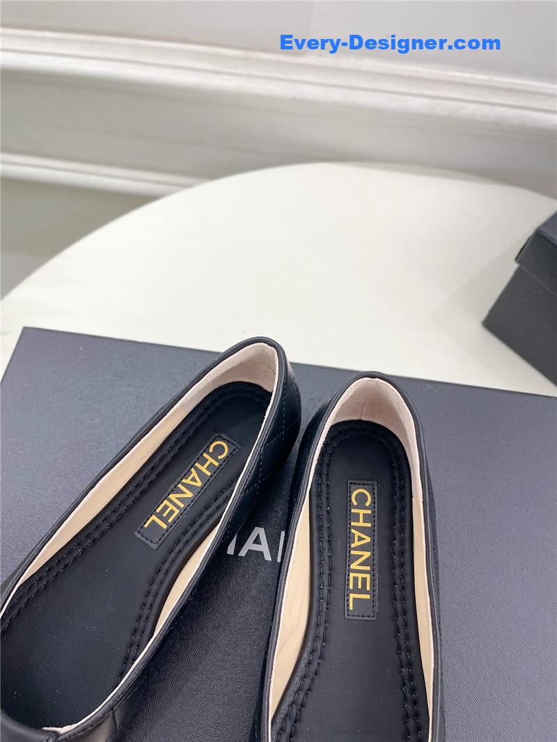 CC counter catwalk style ribbed flat shoes