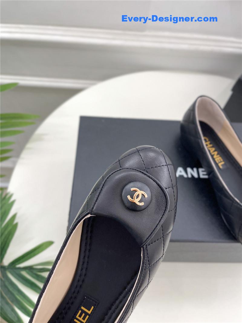 CC counter catwalk style ribbed flat shoes