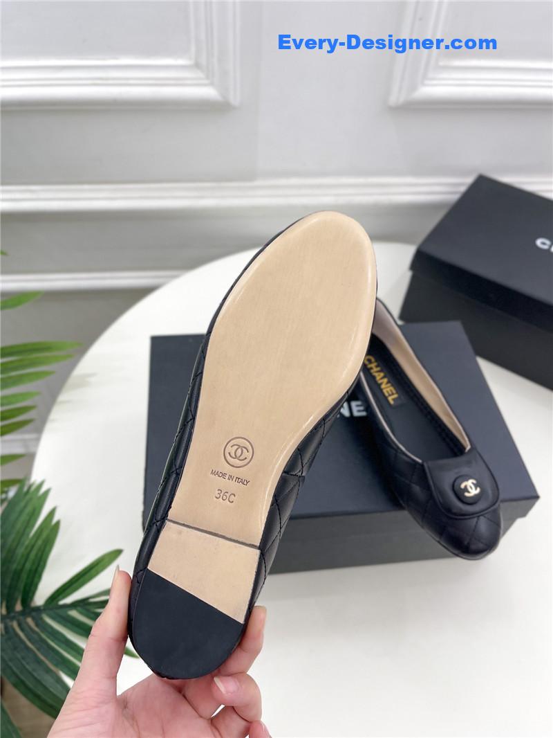 CC counter catwalk style ribbed flat shoes