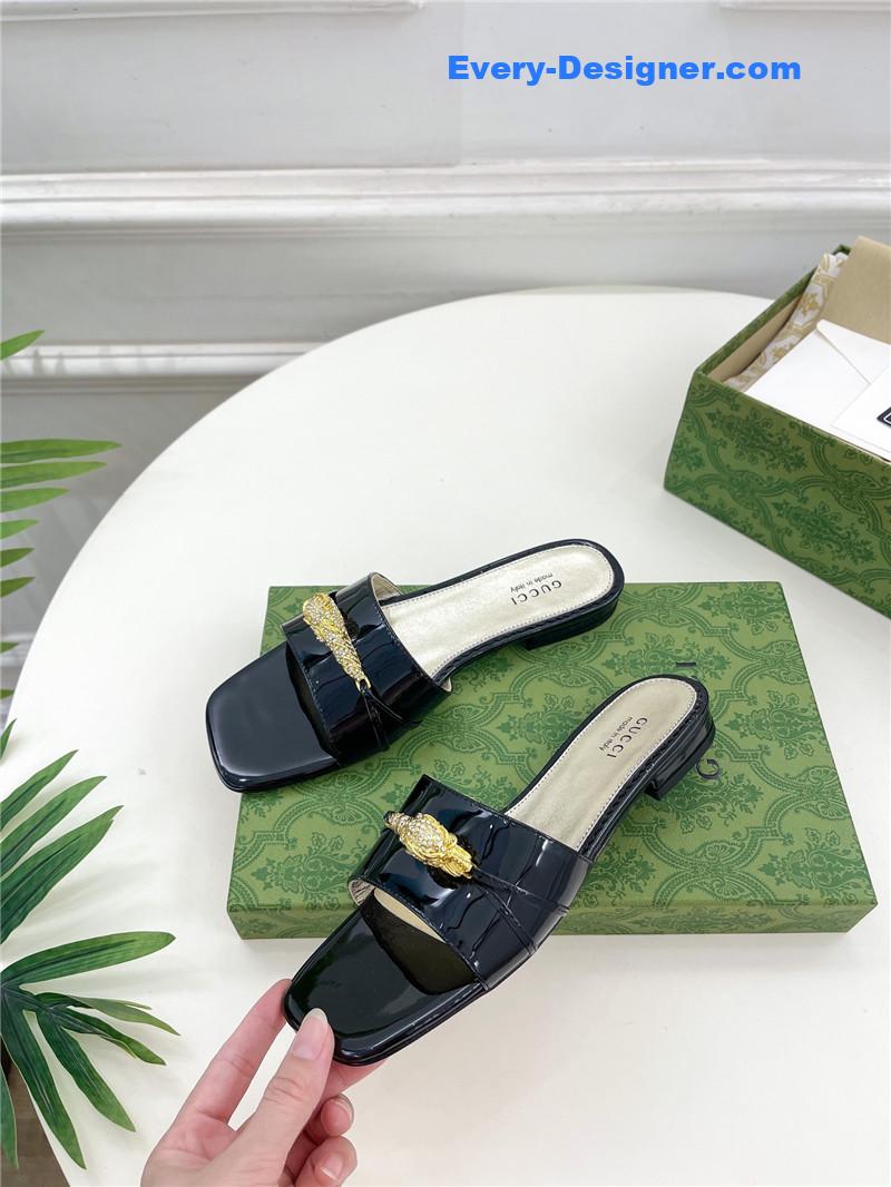 Gvc*1 new metal snake head slippers