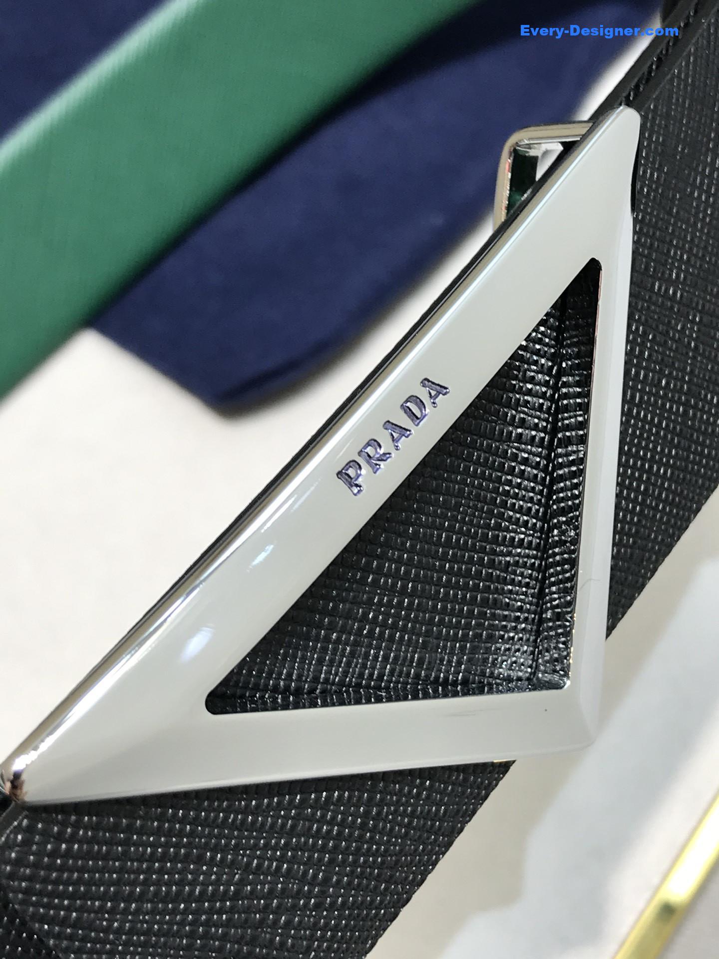 Pra*a saffiano leather belt