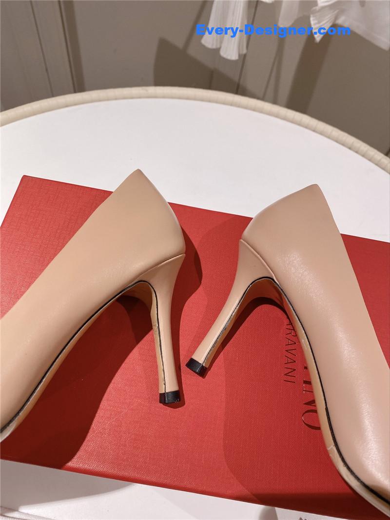 Va1e*ntin0 top rhinestone stud high heels