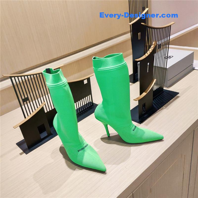 Ba1en*iaga high heel sock boots