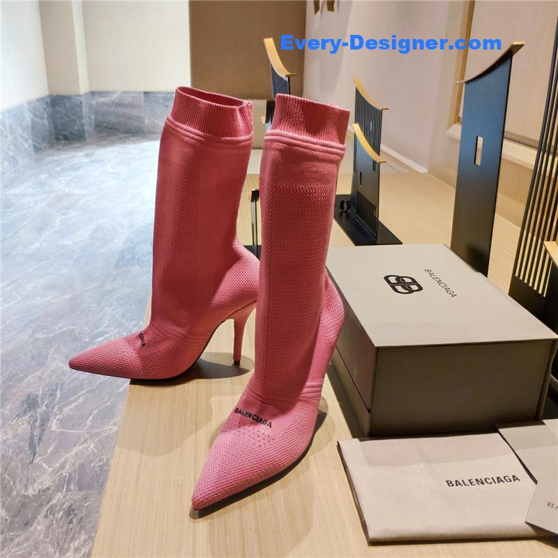 Ba1en*iaga high heel sock boots