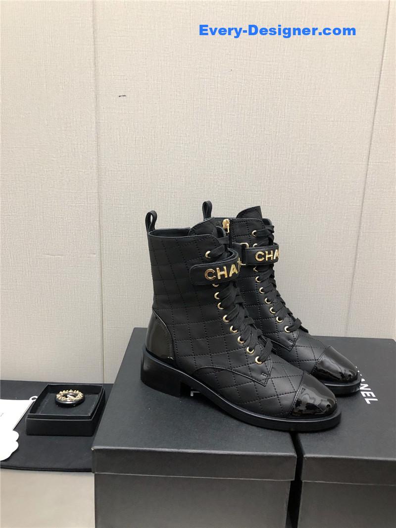 CC leather outsole martin boots